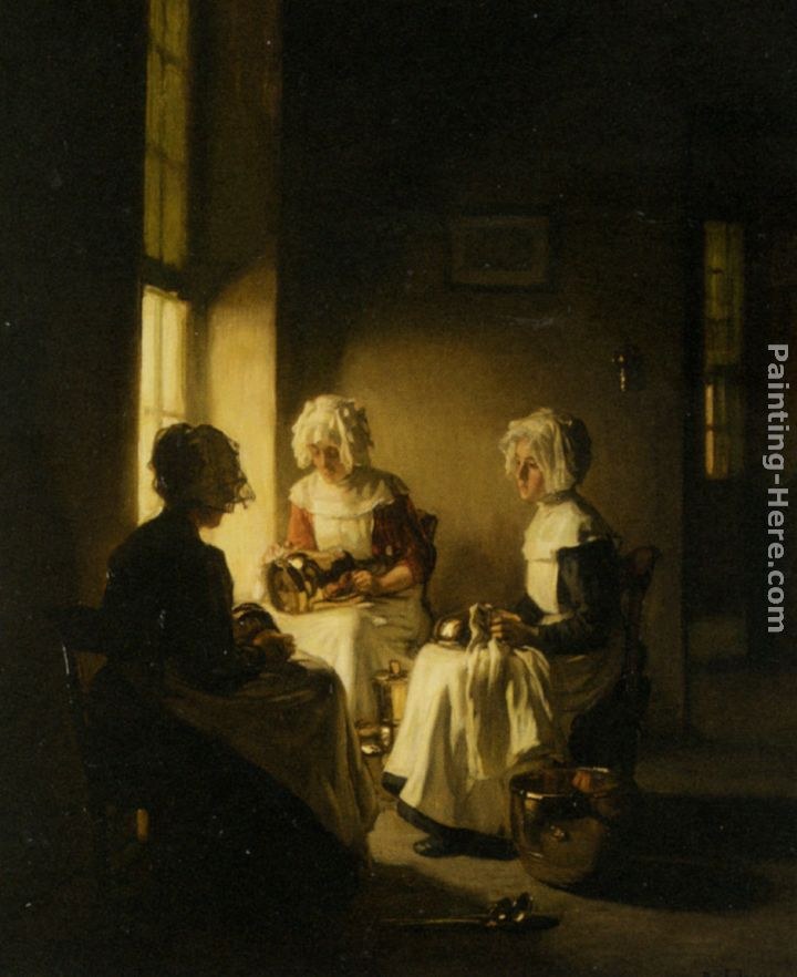 Claude Joseph Bail Polishing the Copper